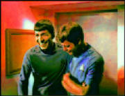 Spock and McCoy Laughing - By Lisa Hamner