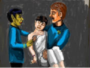 Spock Rescues McCoy - By Mary Barnes